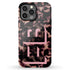 3D Camo Initials Dark Tort iPhone Case